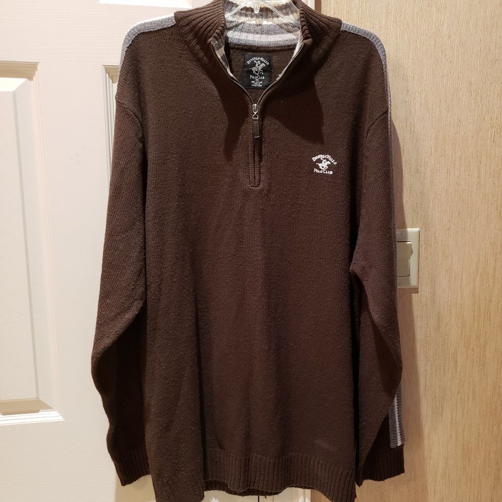 Beverly Hills Polo Club  Brown Sweater - 3X